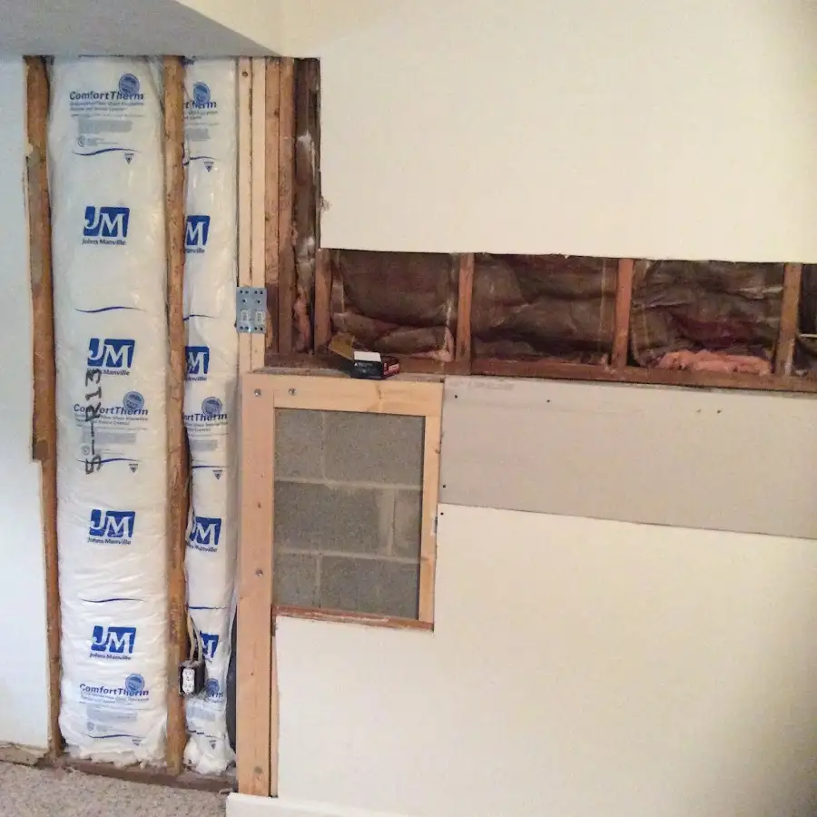 Wall insulation replacement during Contents Cleaning & Restoration in Sulphur
